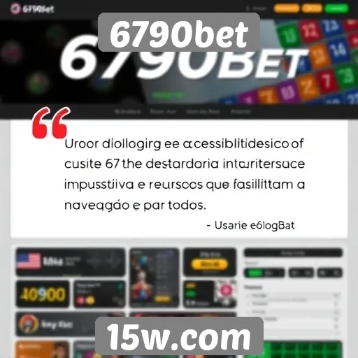 Acessibilidade do site 6790bet é elogiada por usuários